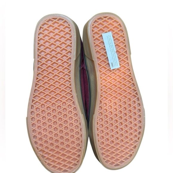 NWOT VANS Men's Seldan Suede Port/Gum Maroon Low Top Sneakers Size 10 - Picture 6 of 6